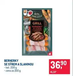Makro Bernerky se sýrem a slaninou nabídka