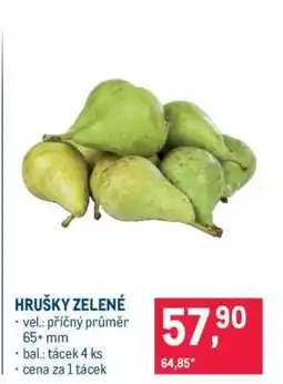 Makro Hrušky zelené nabídka