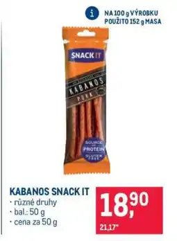 Makro KABANOS SNACK IT nabídka