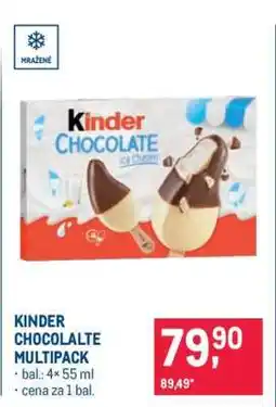Makro KINDER CHOCOLALTE MULTIPACK nabídka