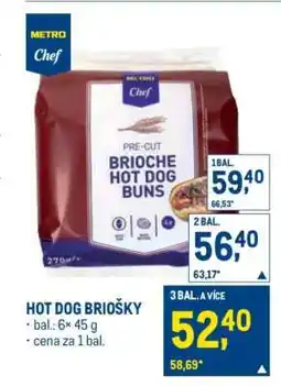 Makro HOT DOG BRIOŠKY nabídka