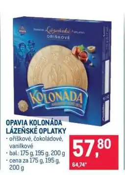 Makro Opavia Kolonáda lázeňské oplatky nabídka