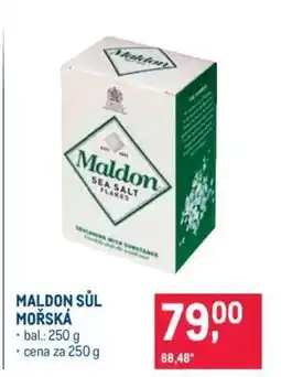 Makro Maldon sůl mořská nabídka