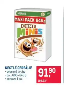 Makro Nestlé cereálie nabídka