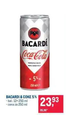 Makro BACARDI & COKE 5 % nabídka