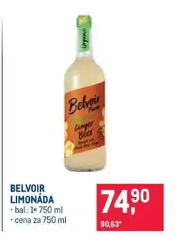 Makro Belvoir limonáda nabídka
