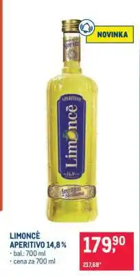 Makro LIMONCÈ APERITIVO 14,8% nabídka