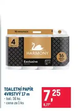 Makro TOALETNÍ PAPÍR 4VRSTVÝ 17 m nabídka