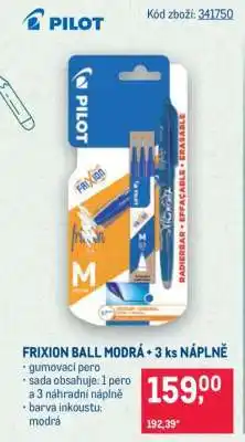 Makro FRIXION BALL MODRÁ + 3 ks NÁPLNĚ nabídka