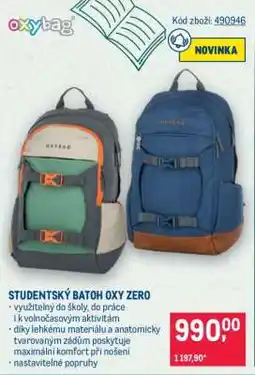 Makro Studentský batoh Oxy Zero nabídka