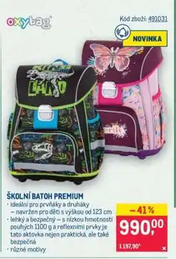 Makro Školní batoh Premium nabídka