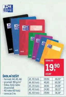 Makro Školní sešit nabídka