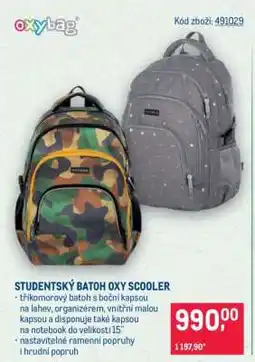 Makro Studentský batoh Oxy Scooler nabídka