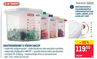 Makro GASTRONÁDOBY S VÍKEM HACCP nabídka