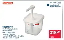 Makro GN s pumpou nabídka