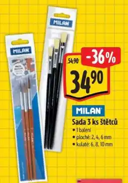 Albert Milan Sada 3 ks štětců nabídka