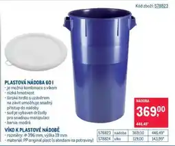 Makro PLASTOVÁ NÁDOBA 60 l nabídka