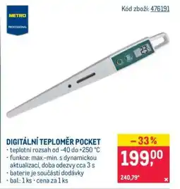 Makro DIGITÁLNÍ TEPLOMĚR POCKET nabídka