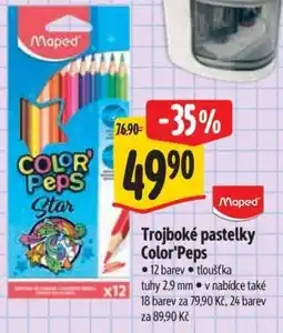 Albert Trojboké pastelky Color’ Peps nabídka