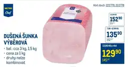 Makro Dušená šunka výběrová nabídka