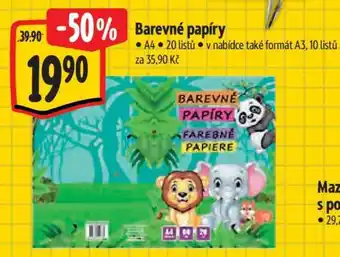 Albert Barevné papíry nabídka