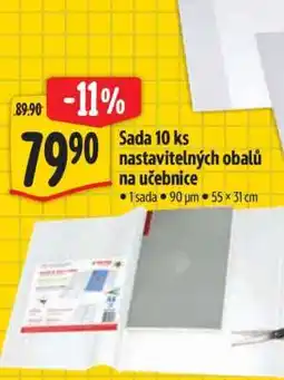 Albert Sada 10 ks nastavitelných obalů na učebnice nabídka