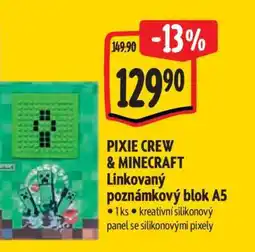 Albert PIXIE CREW & MINECRAFT Linkovaný poznámkový blok A5 nabídka