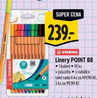 Albert Stabilo Linery POINT 88 nabídka