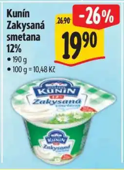 Albert Kunín Zakysaná smetana 12 nabídka