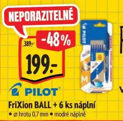 Albert PILOT FriXion BALL + 6 ks náplní nabídka