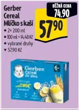 Albert Gerber Cereal Mlýčko s kaší nabídka
