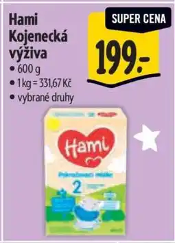 Albert Hami kojenecká výživa nabídka