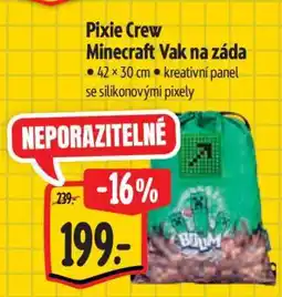 Albert Pixie Crew Minecraft Vak na záda nabídka