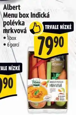 Albert Albert Menu box Indická polévka mrkvová nabídka