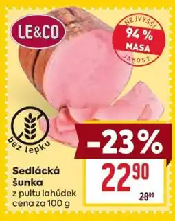 Billa SEDLÁCKÁ ŠUNKA nabídka
