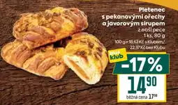 Billa PLETENEC S PEKANOVÝMI OŘECHY A JAVOROVÝM SIRUPEM nabídka
