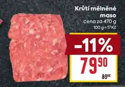 Billa KRŮTÍ MLETÉ MASO nabídka