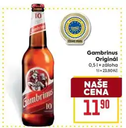 Billa Gambrinus Originál nabídka