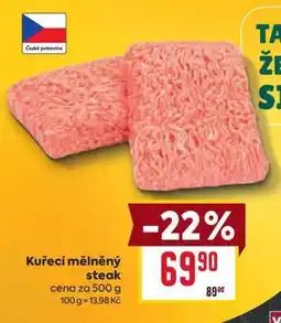 Billa Kuřecí mletý steak nabídka