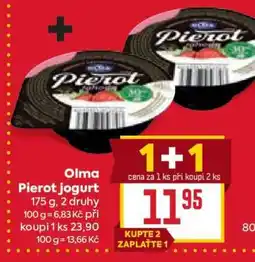 Billa Olma Pierot jogurt nabídka