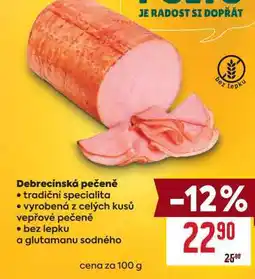 Billa Debrecínská pečeně nabídka