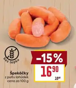 Billa ŠPEKÁČKY nabídka