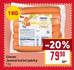 Billa Clever Jemné kuřecí párky nabídka