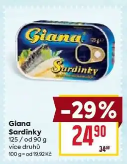 Billa Giana Sardinky nabídka