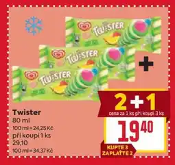 Billa TWISTER nabídka