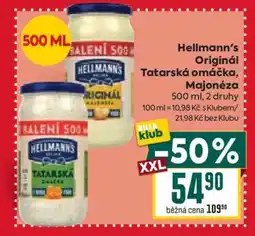Billa Hellmann’s Originál Tatarská omáčka, Majonéza nabídka