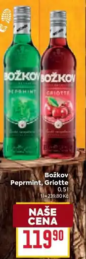 Billa Božkov Peprmint, Griotte nabídka