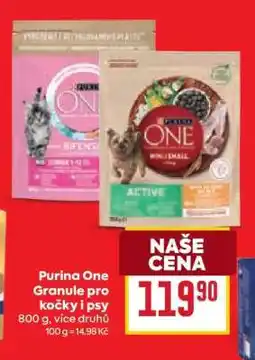 Billa Purina One Granule pro kočky i psy nabídka