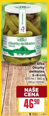 Billa Efko Okurky delikates 5–8 cm nabídka