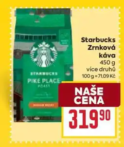 Billa Starbucks Zrnková káva nabídka